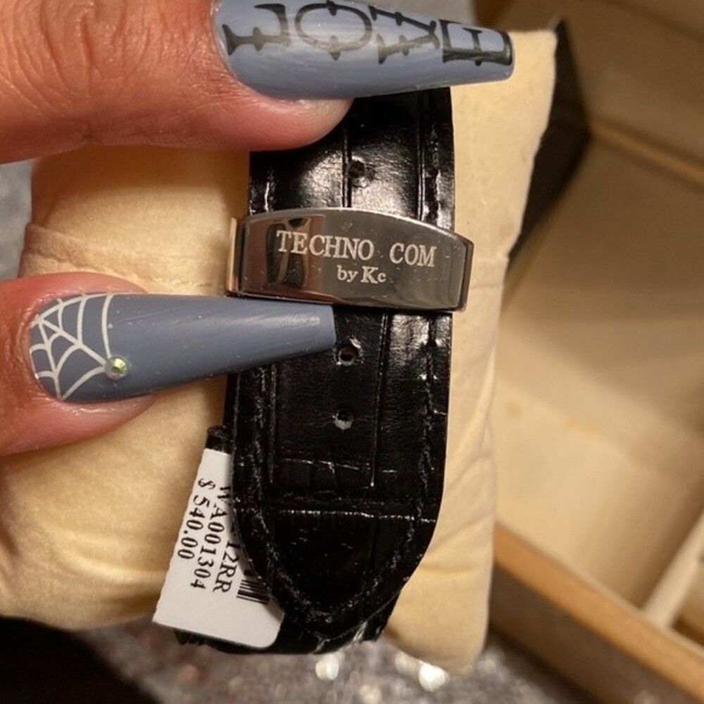 Techno Com By Kc Diamond Watch With Extra Band Nwt - image 8